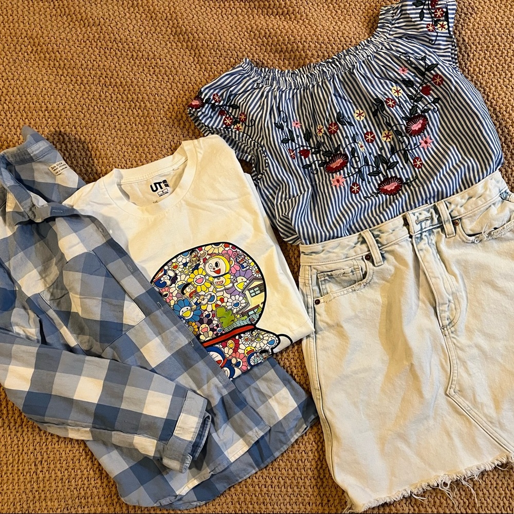 Abercrombie shirt and skirt and more!!